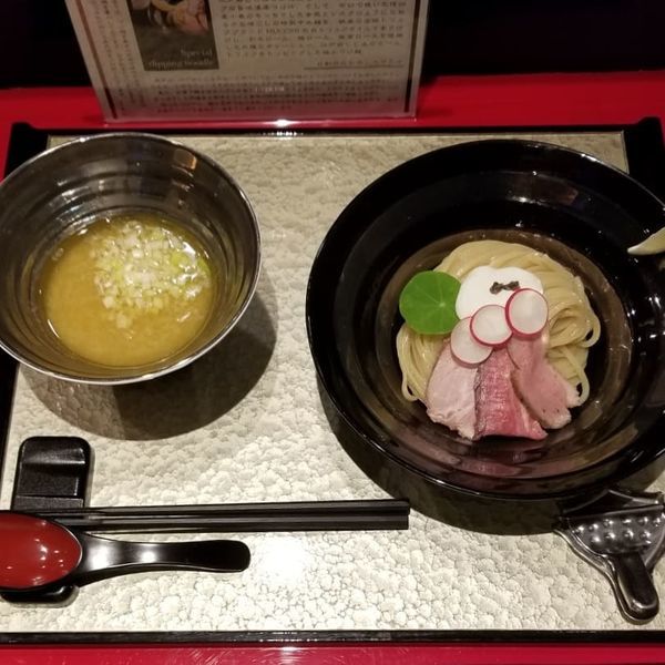 「特製つけ麺 1200円」@江戸前つけ麺 銀座 魄瑛の写真