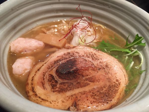 「銀笹ラーメン白醤油＋半鯛飯」@麺処 銀笹の写真