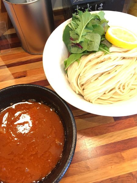 「オマール海老トマトつけ麺」@鮮魚らーめん 五ノ神水産の写真