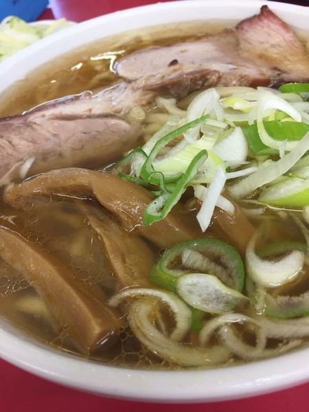 「ラーメンネギ増し、餃子３個」@一品香 小山の写真