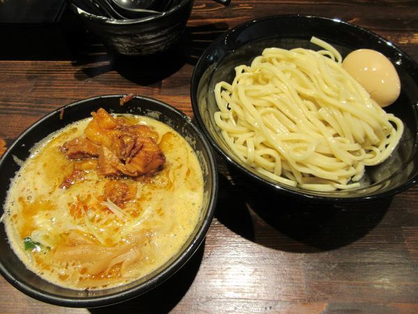 「肉つけ麺　大盛（１１００円）＋味玉１１０円」@麺や 蒼 AOIの写真