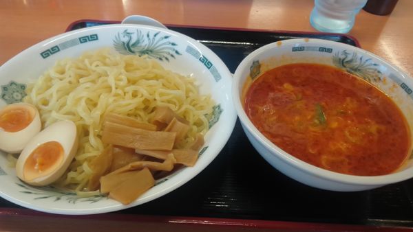「えび辛とんこつつけ麺600円」@日高屋 大和田店の写真