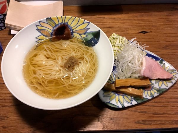 「Phoenix Juice→のどぐろ煮干しだしらーめん」@Ramen&Bar ABRI -Ebisu-の写真