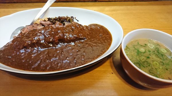 「あぶりチャーシューカレーライス　８５０円」@らーめんひの木の写真