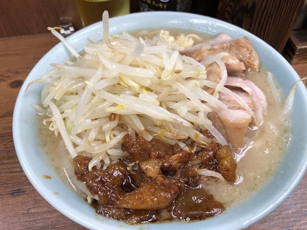 「ブタWニンニク少しアブラ」@ラーメン二郎 池袋東口店の写真