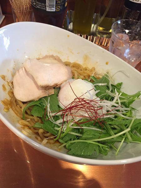 「スパイシーオリーブ油ソバ」@オリーブ油そば 三六の写真