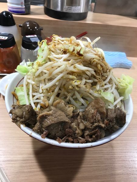 「がっつり油そば 大盛り(野菜 中)」@谷島屋の写真