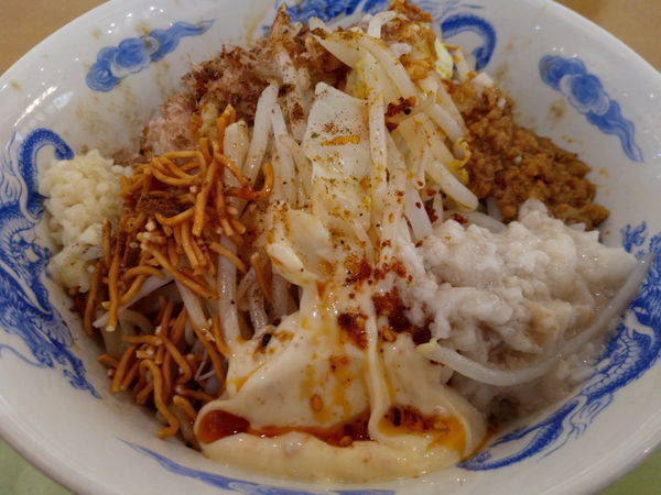 「担々まぜそば」@ジャンクガレッジ イオンレイクタウンmori店の写真