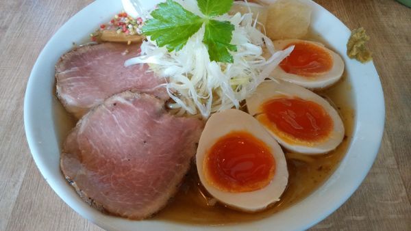 「【季節限定】冷やし汐らあめん850円+味玉」@らぁめん蓮華の写真