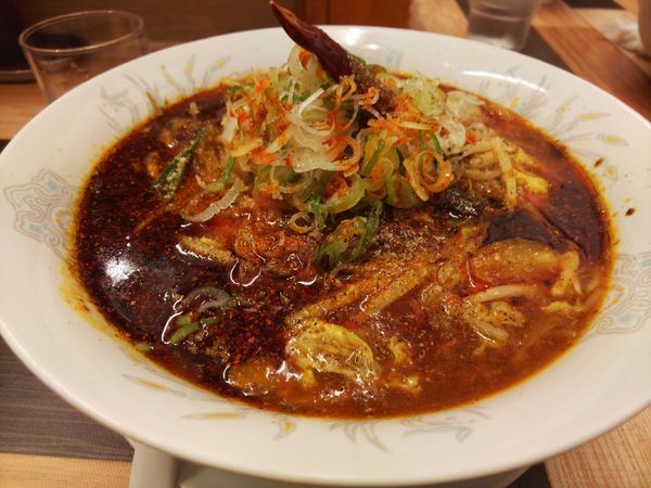 「野菜マーラーメン＆辛さ増し」@ラーメン餃子 なか屋の写真