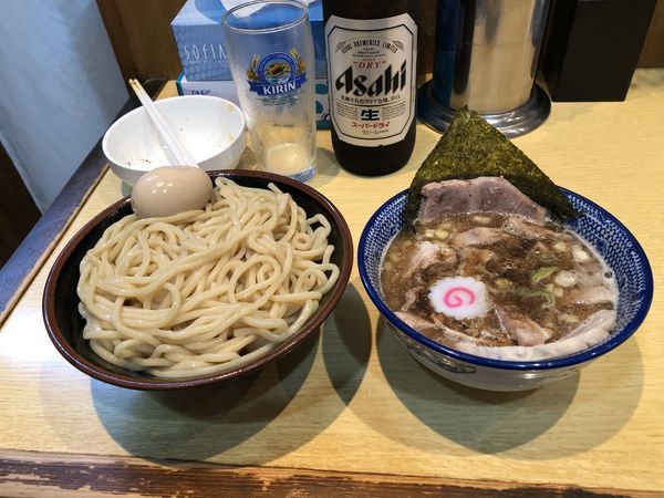 「つけチャーシュー+ビール」@くり山の写真