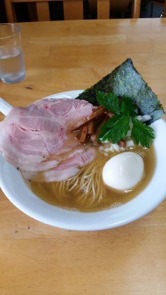 「特製煮干そば白」@と多゛食堂の写真