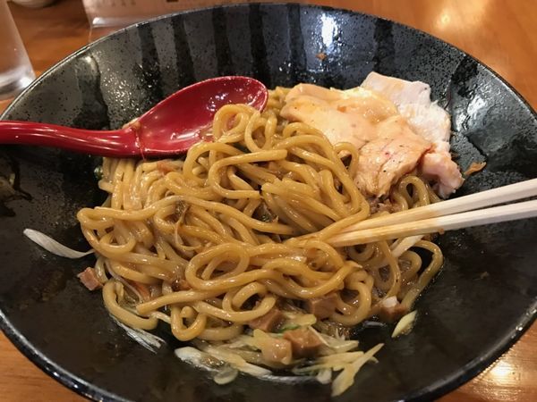 「ネギ味噌あえめん」@醤油と貝と麺そして人と夢の写真