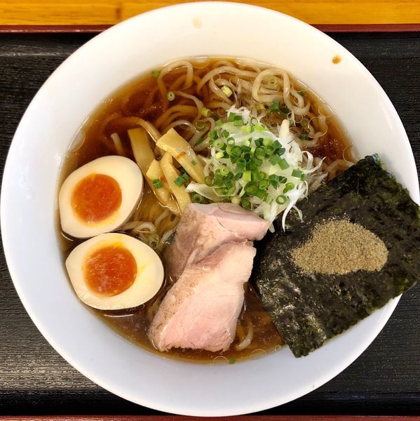 「【夏季限定】冷やし煮干しらーめん(780円) 味玉(100円)」@みやび屋の写真