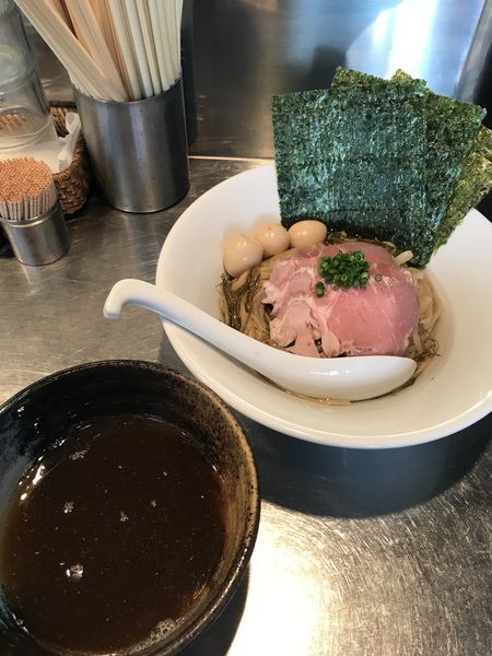 「限定 帆立醤油昆布水つけ麺 ¥1000」@さんじの写真