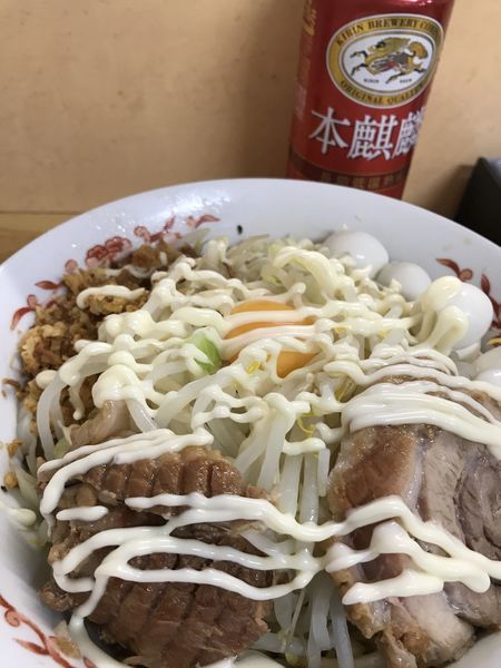 「小 汁無し」@ラーメン 登良治郎の写真