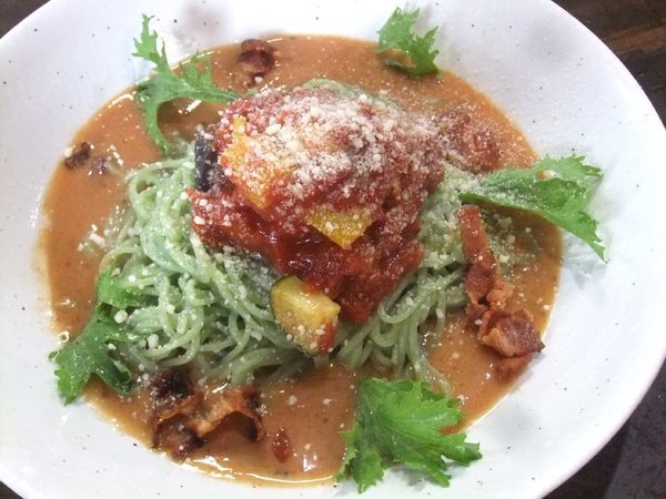 「冷やしトマト麺（900円）」@一撃らーめんの写真