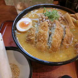 納豆らぅめん「ゴマみそスタミナとんかつ」