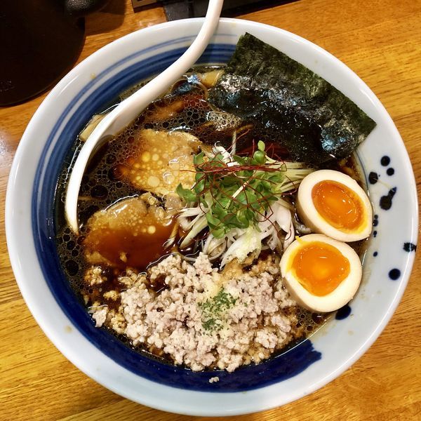 「【限定】黒鶏そば ￥750」@麺屋 鶏口の写真