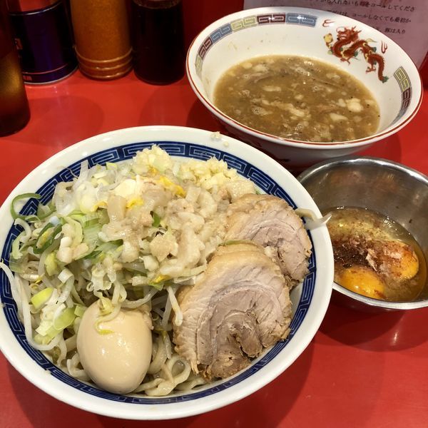 「つけ麺￥850＋すきやき￥100」@ジャンプの写真
