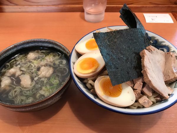 「つけそば（1番スペシャル）  小盛  700円」@ケンチャンラーメン 山形の写真