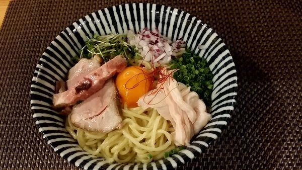 「ポルチーニオイルの特製まぜそば(中盛)」@麺処 一龍庵 池袋本店の写真