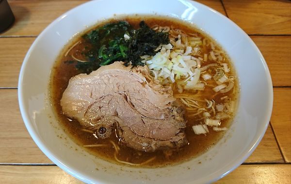 「中華そば極細麺(750円)」@ときわ亭の写真