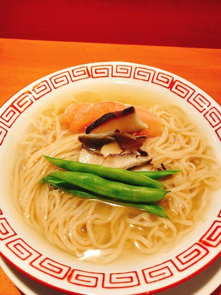 「花咲蟹と平貝出汁の冷やしラーメン&とう飯セット1000円」@食堂酒場 Graciaの写真