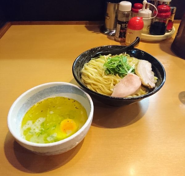 「プレ水 あさりの塩つけ麺 大盛」@常勝軒 本庄店の写真