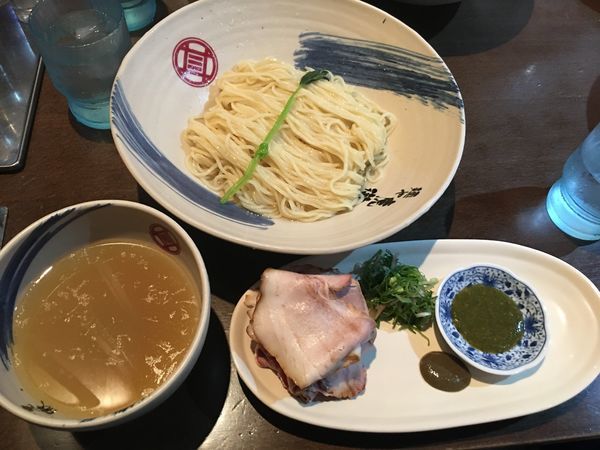 「【数量限定】 薬涼潮つけそば ＋ 鴨しぐれ煮冷や飯」@麺や 虎徹の写真