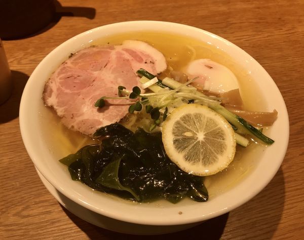 「冷やし温玉イリコそば」@中華そば 二階堂の写真