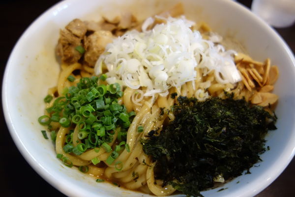 「活龍まぜそば大盛820円+追いメシ50円」@つけめん・らーめん活龍 境店の写真