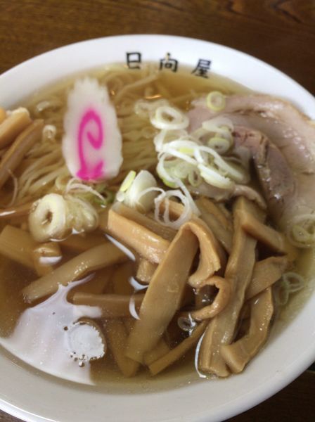 「メンマラーメン」@青竹手打ちラーメン 日向屋の写真