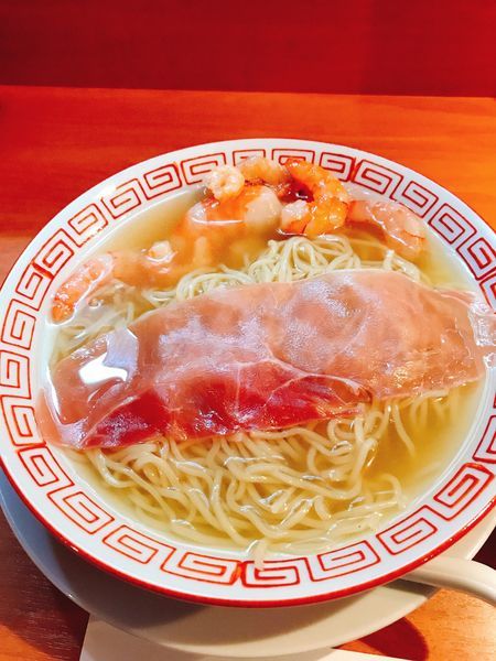 「小海老の冷やしラーメン&トウモロコシご飯セット1000円」@食堂酒場 Graciaの写真