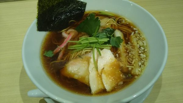 「鶏SOBA 880円」@むぎとオリーブ 日本橋店の写真
