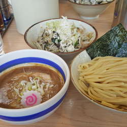 炒め野菜みそつけ麺