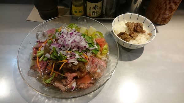 「ローストビーフの冷やし中華＋お昼のミニごはん」@中華蕎麦 瑞山（ZUIZAN）の写真