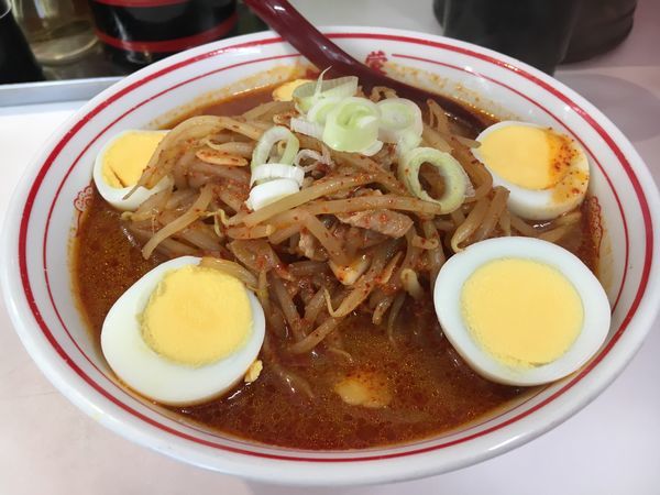 「味噌卵麺」@蒙古タンメン中本 草加店の写真