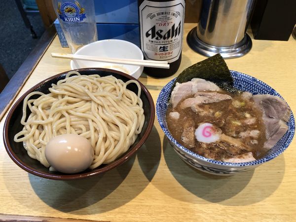 「つけチャーシュー+ビール」@くり山の写真