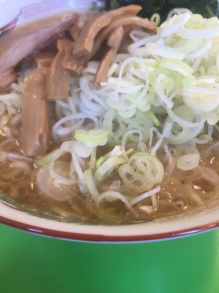 「ラーメンW +ネギ増量」@万楽の写真