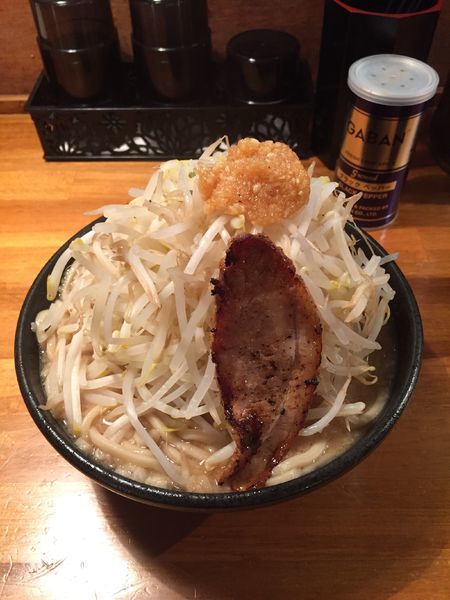 「らーめん(野菜ちょいマシニンニク)」@どてちん 習志野店の写真