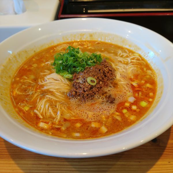 「魚介香る担担麺 大盛」@らーめん芝浜の写真