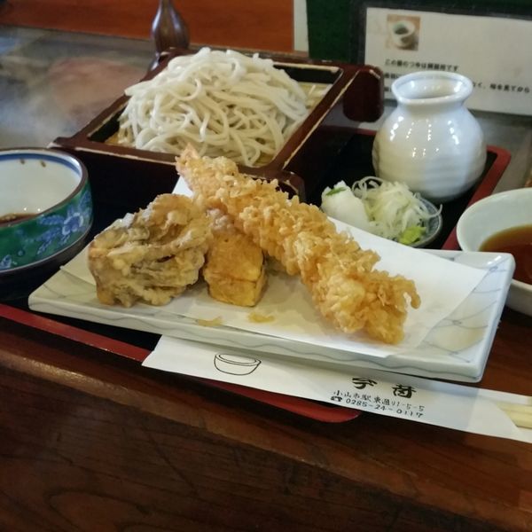 「天盛ハーフせいろ（1,550円）」@今昔の写真