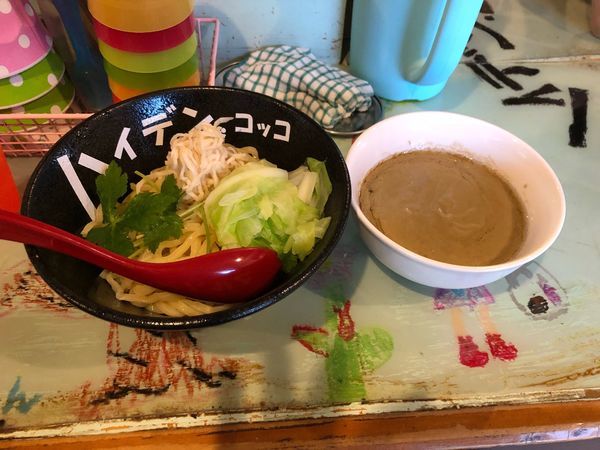 「つけ麺  大盛り  700円」@ハイデン.コッコFACTORYサマンサ・タマサの写真