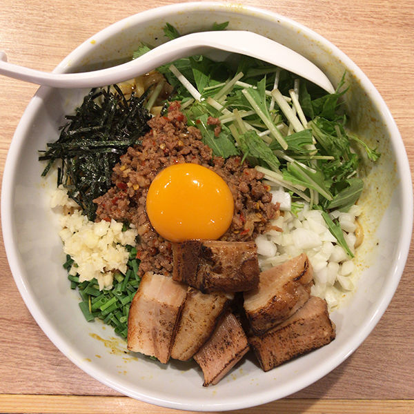 「カレー台湾まぜそば角切り増し」@withの写真