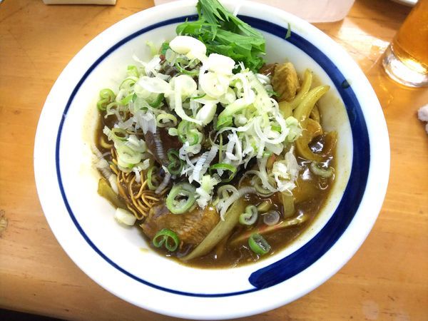 「【限定文月】揚げ蕎麦ぶっかけカレー南蛮Cスネ塊　1500円」@MENYA 食い味の道有楽の写真
