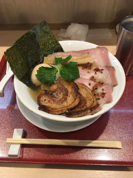 「特製貝そば イベリコ豚」@燃えよ麺助の写真