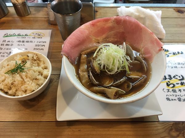 「あさりラーメン、貝めし、貝餃子」@くそオヤジ最後のひとふりの写真
