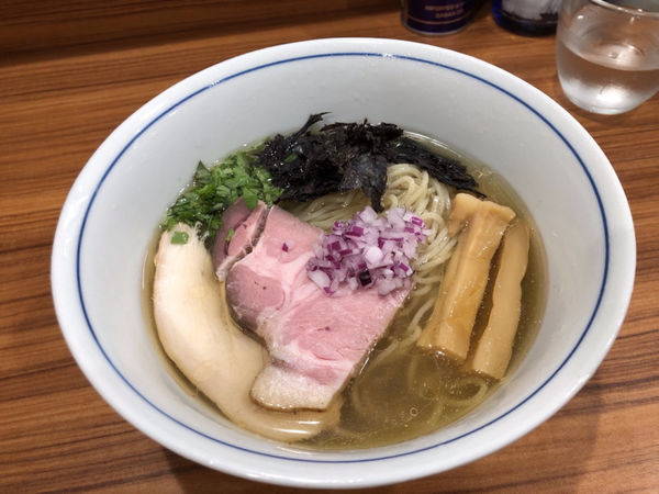 「【限定】オリーブいりこの冷やしそば　850円」@中華そば 西川の写真