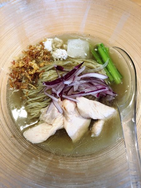 「【限定】煮干し冷やしらぁめん(お茶漬けセット)」@麺屋 さくら井の写真